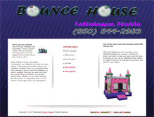Tablet Screenshot of bouncehousetallahassee.com